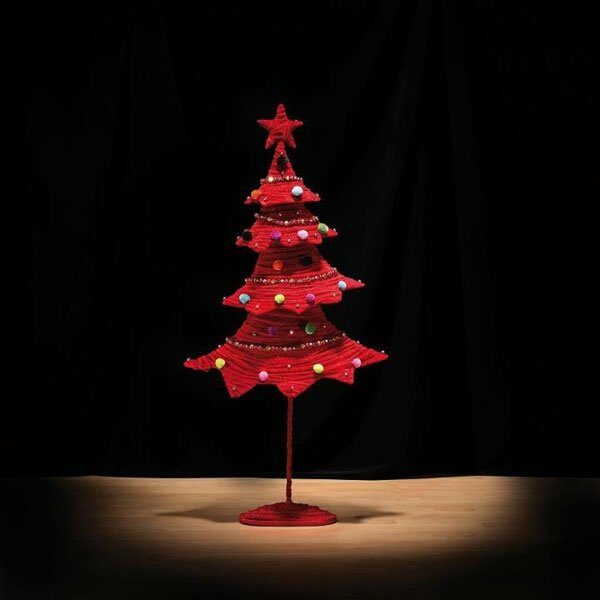 Árbol de Navidad funny rojo. 80 cms