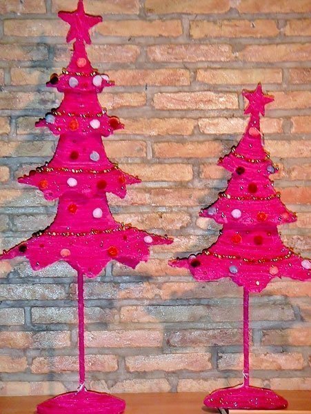 Árbol de Navidad Funny rosa 80 cms