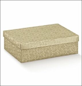 Caja de regalo champagne 9.5x6.5x4cms. C/25 uds