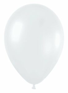 10 Globos blancos. 30 cms.