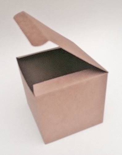 Cajita Cuadrada De Cartón Kraft, Perfecta Para Empaquetar Los