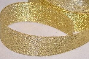 Cinta de regalo lurex oro 15 mm x 22.5 m