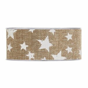 Cinta-lazo-regalo-navidad-yute-natural-estrellas-blancas