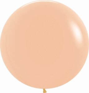 Globo-redondo-peach-melocoton-personalizado-helio-gramajeshop-valencia