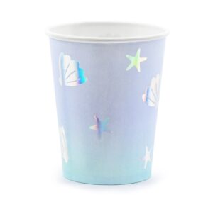 Vaso-sirenas-bajo-el-mar-fiesta-infantil-cumpleaños-gramajeshop-valencia