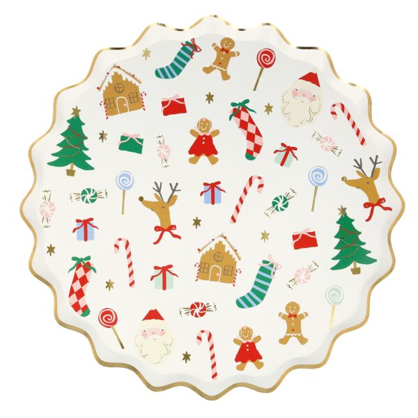 Plato-navidad-jolly-christmas-fiesta-infantil-meri-meri-gramajeshop-valenci