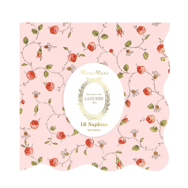 16 Servilletas de flores María Antonieta. Colección Laduree París