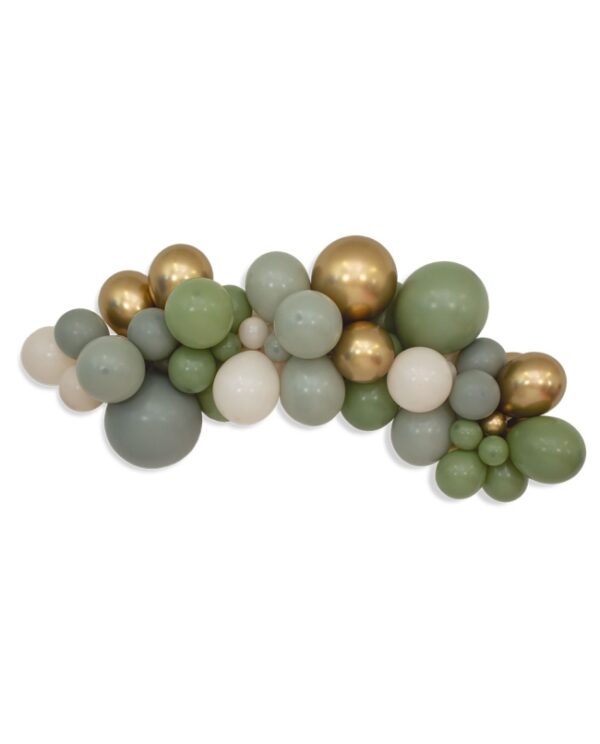 Guirnalda-globos-tonos-verde-eucalipto-oro-nude-kit-gramajeshop-valencia