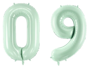 Globo-numero-mint-verde-agua-fiesta-cumpleanos-gramajeshop-valencia