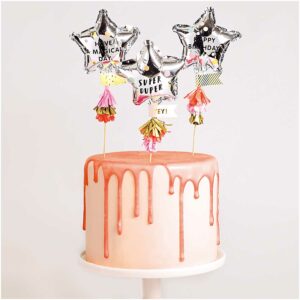 Topper-tarta-cumpleanos-happy-birthday-globos-mini-estrellas-plata-gramajeshop-valencia-rico