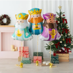 Globos-REYES-MAGOS-helio-Navidad-Gramajeshop-Valencia